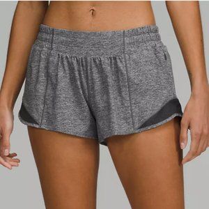 Lululemon Hotty Hot Short 2.5”, Size 4, Heather Grey